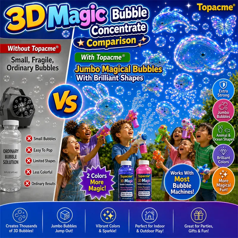Ownedtu® Super 3D Magic Bubble Concentrate —— Animal & Ocean Fantasy Theme