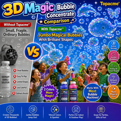 Ownedtu® Super 3D Magic Bubble Concentrate —— Animal & Ocean Fantasy Theme
