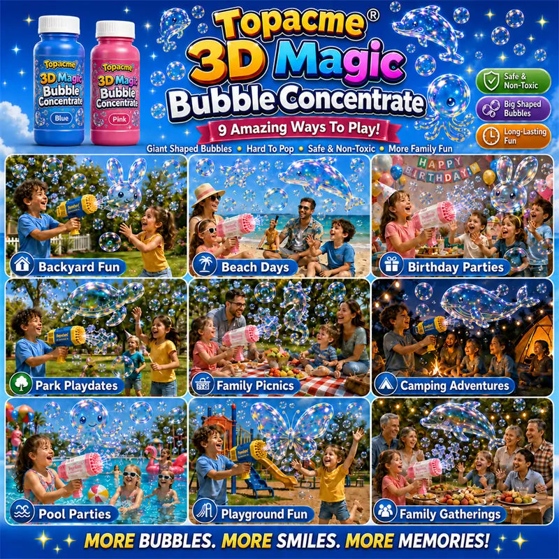 Ownedtu® Super 3D Magic Bubble Concentrate —— Animal & Ocean Fantasy Theme