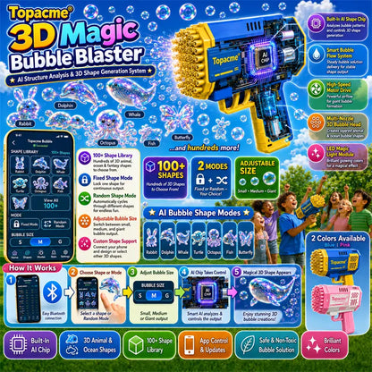 Ownedtu® Super 3D Magic Bubble Concentrate —— Animal & Ocean Fantasy Theme